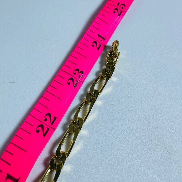 Vintage 1970s Signed Monet Gold-Tone Figaro Chain Necklace - Picture 11 of 12